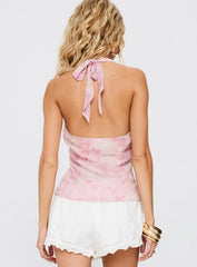 Valorie Halter Top Pink Multi