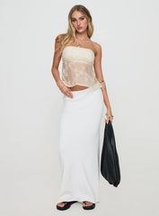 Quinnie Strapless Top Cream
