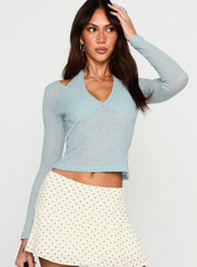 Levitating Long Sleeve Top Blue