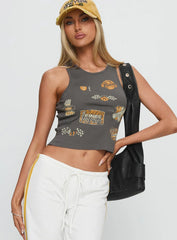 Need For Speed Tank Top Charcoal