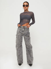 Marier Long Sleeve Top Slate